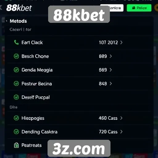 Métodos de pagamento oferecidos pelo 88kbet